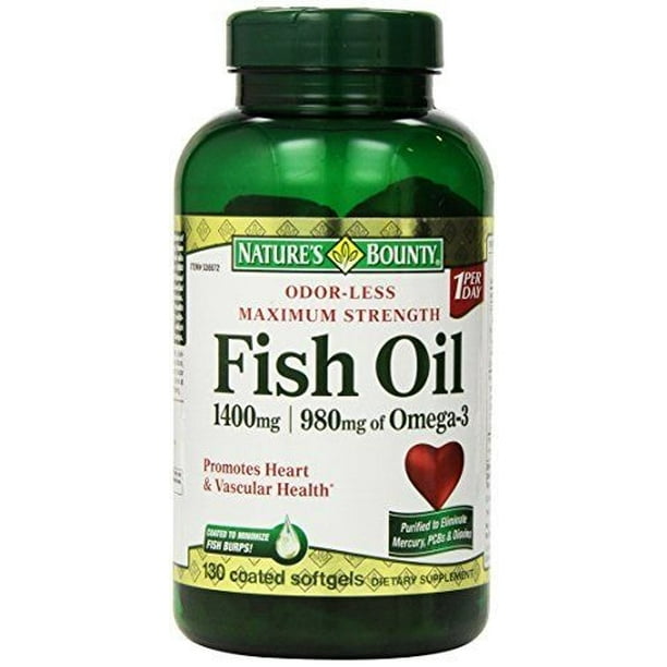 Nature's Bounty Fish Oil 1400 mg 130 Softgels