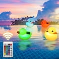 thumbnail image 6 of 100Fens Pool supplies Floating Solar Ducks For Pool - Floating Solar Ducks Pool - Remote Control Luminous Ducks Solar Powered Watertight Floating Solar Summer Pool Essentials, 6 of 9