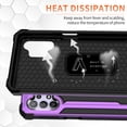 thumbnail image 3 of Samsung Galaxy A32 5G Case (NOT FOR 4G), Rosebono Hybrid Slim Colorful Armor Shockproof Impact Resistant Protective Cover Case With Kickstand For Samsung Galaxy A32 5G (Purple), 3 of 5