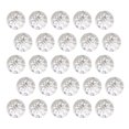 thumbnail image 1 of Button 100 Pcs Decorative Buttons  for Sewing Clear Head Upholstery Resin Child White, 1 of 6