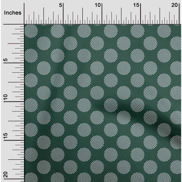 oneOone Viscose Chiffon Fabric Stripe & Dots Decor Fabric Printed BTY 42 Inch Wide