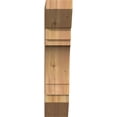 thumbnail image 2 of Ekena Millwork 6"W x 20"D x 28"H Merced Slat Rough Sawn Bracket, Western Red Cedar, 2 of 4