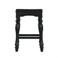 thumbnail image 4 of Powell Pennfield 23" Indoor Backless Wood Bar Stools, Set of 2, Black Sand-Through, 4 of 7