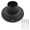 Black, variant on Aluminum Bronze Outdoor Pier Base, 3-Inch Fitter Post-Top Light Fixture Mount for Deck, Porch and Patio
