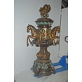 thumbnail image 2 of Nifao Seven Feet Tall Tiered Pond – Outdoor Bronze Fountain, Garden Water Feature, 46"L x 46"W x 84"H, 2 of 11