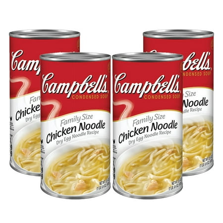 (3 Pack) Campbell's Condensed Family Size Chicken Noodle Soup, 22.4 oz. (Best Chicken Noodle Soup In Orlando)