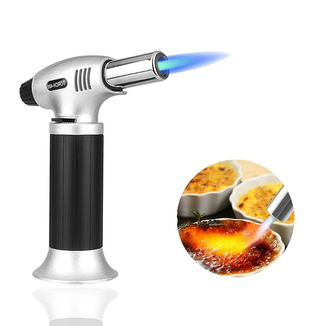 Butane Torch for Cooking, Kitchen Cooking Blow Torch with with Safety Lock and Flame Torch