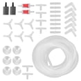 thumbnail image 4 of Fish Tank Air Accessories, Fish Tank Air Set Easy To Use Keep Fish Healthy Complete  For Fish Tank For Aquarium Combination G 4m / 13.1ft Oxygen Tube, 4 of 8