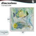 thumbnail image 4 of Stupell Industries Tropical Sweet Fish Duo Blue Green White Framed Giclee Art, 24 x 24, by Lorenzo Collective, 4 of 8