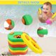 thumbnail image 3 of Flotadores de natación para niños, bandas de espuma EVA de material seguro para los brazos, fuerte flotabilidad, diseño sin inflar para generar confianza en el agua de la piscina, ayuda para nadar, 3 of 5