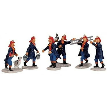 Lemax Christmas Village Collection Fireman 6-Piece Set #02446