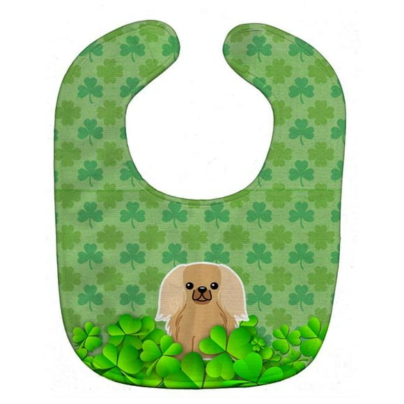 Carolines Treasures BB6245BIB Pekingnese Fawn Sable Shamrocks Baby Bib