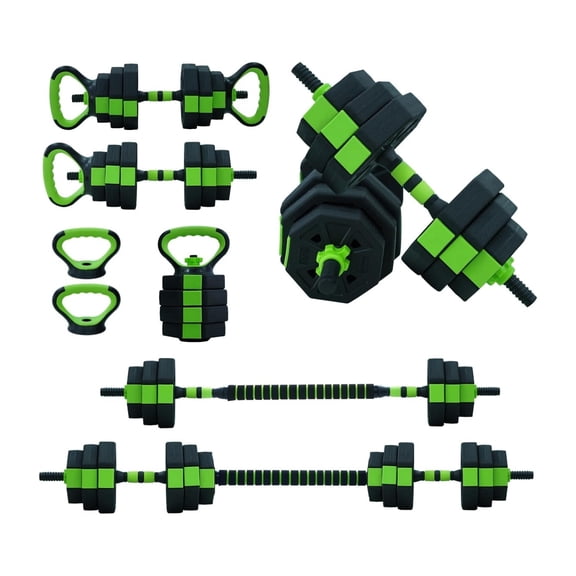 Adjustable Dumbbell Set, 4 In 1 Adjustable Dumbbell Weights 66 Lbs Free Weight Set With Connector Used As Barbell, Kettlebells, Push Up Stand