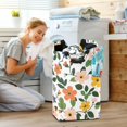 thumbnail image 5 of Yayeee Freestanding Laundry Hamper with Handle Collapsible Large Storage Basket for Clothes, Retro Colorful Flowers, 5 of 7