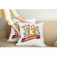 thumbnail image 2 of Ambesonne Modern Throw Pillow Cover 2 Pack, Line 13 Year, 24", Multicolor, 2 of 5