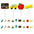 thumbnail image 1 of Shisuyan 27 Pcs Back To School Cupcake Toppers Blackboard Pencil Ruler Apples Cake Picks Fruits Dessert Topper Appetizer Toohpicks For First Day Of School Welcome Party Decoration, 1 of 8