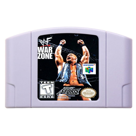 Video Games Compatible for the n64 console, replacement cartridge for WWF War Zone NTSC