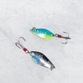 thumbnail image 3 of Lunkerhunt Micro Spoon Fishing Lures (4-Pack), 1/8 oz, Feeding Patterns, Treble Feather Hooks, 3 of 10
