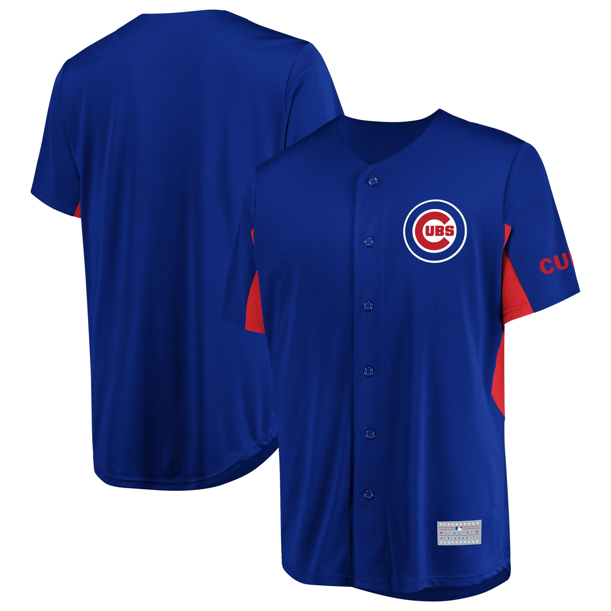 cubs button down jersey