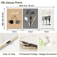 thumbnail image 6 of 3 Piece Eat Drink Love Canvas Wall Art Vintage Kitchen Painting Pictures Inspirational Artwork Prints for Modern Home Dining Room Restaurant Cafe Bar Wall Decor Framed Ready to Hang, 6 of 6
