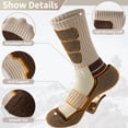 thumbnail image 2 of 5 Pairs Merino Wool Hiking Socks Warm Thermal Winter Cozy Cushioned Moisture Wicking Socks for Women & Men, 2 of 6