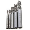 thumbnail image 1 of 5pcs/set Straight Shank End Mill Cutter 4 Flute Hss Drill Bit 4/6/8/10/12mm For Cnc Milling Tool, 1 of 5