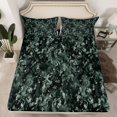 thumbnail image 2 of Feelyou Men Rustic Camo Twin Sheet Sets, Green Abstract Bedding, 3-Piece, 2 of 7