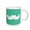 White, variant on 3drose, White Mustache on Aqua Teal Turquoise - Ironic Hipster Moustache - Humorous - Fun - Silly - Funny, 15oz Mug