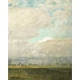 thumbnail image 2 of Stellar Design Studio 12x14 Gold Ornate Wood Framed with Double Matting Museum Art Print Titled - Pasture Land, 2 of 4