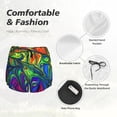 thumbnail image 6 of Lsque Pride Rainbow Printed Women's Running Shorts with Liner Pockets,Elastic Quick Dry Workout Athletic Gym Yoga Shorts,Womens High Waist Shorts-Large, 6 of 9