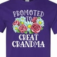 thumbnail image 4 of Inktastic Promoted to Great Grandma with Flowers T-Shirt, 4 of 5