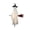 White_01, variant on Halloween Flying Broom Ghost Decoration, 3.6ft Hanging Flying Ghost Decor with Witch Broom for Lawn Patio Porch Backyard Front Yard Haunted House (Without light string)
