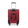 thumbnail image 3 of 20" Softside Carry-On Luggage Lightweight Expandable Suitcase with Spinner Wheels & Front Pocket,Red - WD1622, 3 of 11