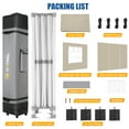 thumbnail image 6 of SANOPY 10x15 Pop Up Canopy Tent Heavy Duty with 4 Sidewalls Tents for Parties Outdoor Canopy Event Tent Wedding with Roller Bag, UV 50+ & Upgraded No Water, Thick Hexagonal Legs, Khaki, 6 of 9
