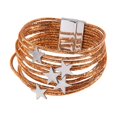 thumbnail image 2 of Pulsera rígida para niña, de aleación, , , ideal para fiestas y como accesorio versátil. Champán, 2 of 8