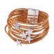 thumbnail image 2 of Pulsera tipo brazalete para niña, pulsera apilable, artículos para fiestas, multifuncional . Champán, 2 of 8