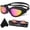 All Black/Pink Polarized Mirrored Lens, variant on Polarized Swimming Goggles Swim Pool Goggles Anti Fog Anti UV No Leakage Clear Vision for Men Women Adults Teenagers Transparent Black/Non-polarized/Smoke Lens