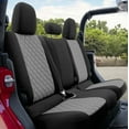 thumbnail image 6 of For 2020-2024 Jeep Gladiator FH Group Neoprene Waterproof Custom Fit Car Seat Covers - Rear Set Gray, 6 of 6