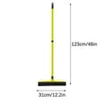 thumbnail image 2 of Pet Hair Remover Sweeper Rubber Brush for Carpet Floor Cleaning Telescopic Handle 36-60 Inches, 2 of 9