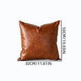 thumbnail image 2 of Anckoeil Faux Leather Pillow Cover, Decorative Throw Cushion Case Only (No Pillow Insert Included), 50x30cm / 19.7x11.8in, Soft Leather-Like Pillowcase for Sofa Bed, 2 of 5