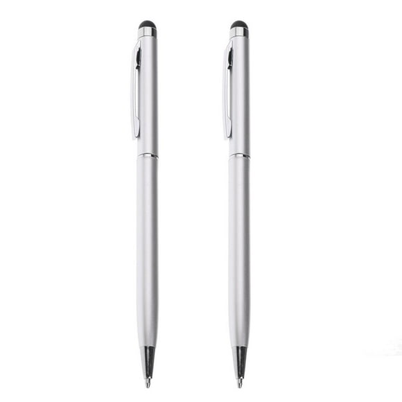 Bolígrafo Capacitivo con Pantalla Táctil Stylus Lápiz Táctil de Punta para Teléfonos Inteligentes Tabletas CUTICAT Plata 2 Piezas