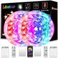 thumbnail image 1 of Tiras de Luces LED RGB L8star de 8m con Batería y Control Remoto USB, 1 of 7