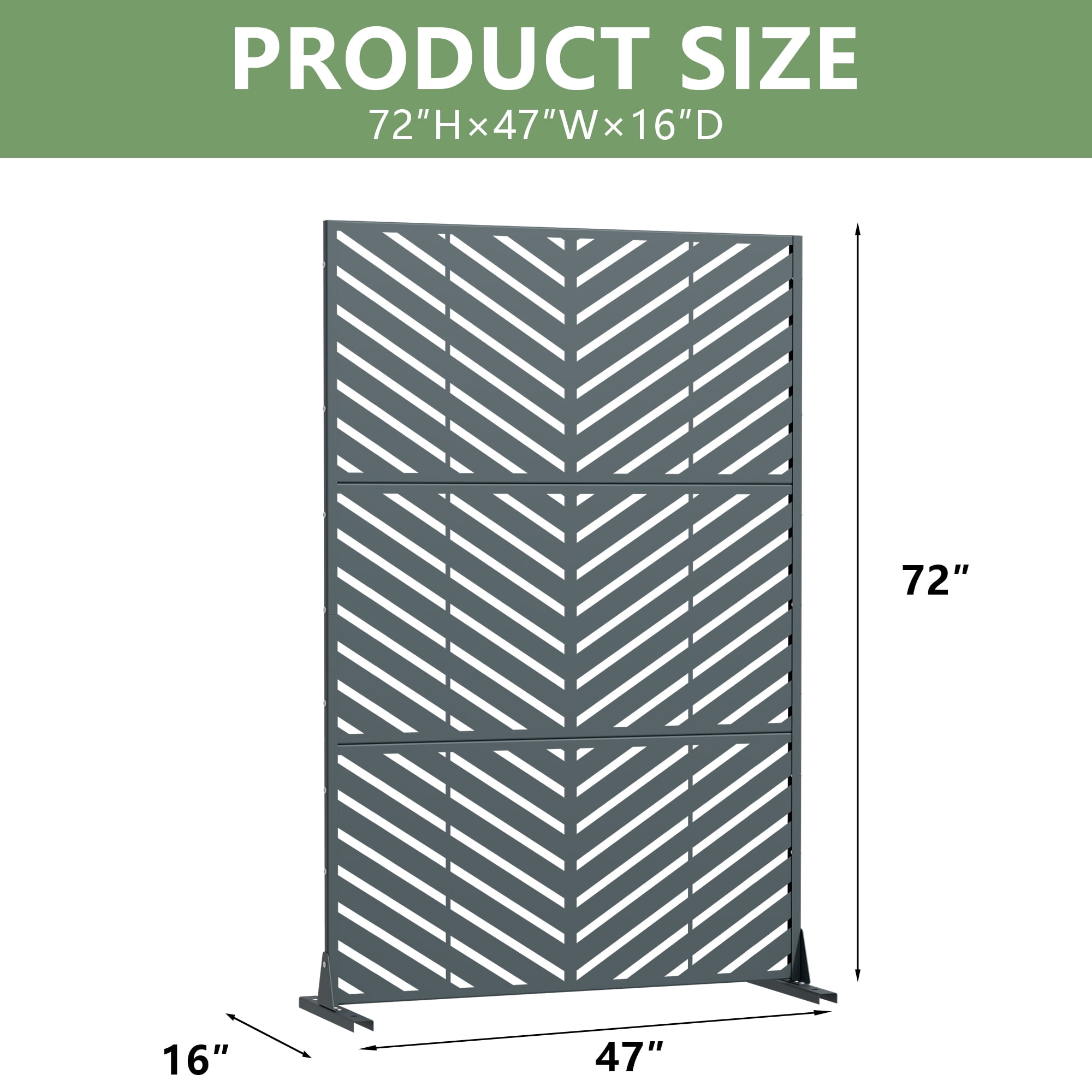 Privacy Metal Screen Fence Panel