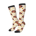 thumbnail image 2 of Balery Fall Turkey Printed Novelty Socks Men's Women's Crew Socks Sports Socks Knee High Socks Cotton Socks Quirky and Cool Socks, 2 of 9