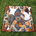 thumbnail image 5 of Beach Blanket Waterproof Picnic Blankets Sandproof Large Mat with Drawstring Bag Camping Grass Travel Hiking Park 78"x78" Mandala Pattern, 5 of 6