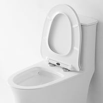 HOOWIFFY White Toilet Seat Stoppers with Non-Deformable Buffers for Secure Bathroom Use