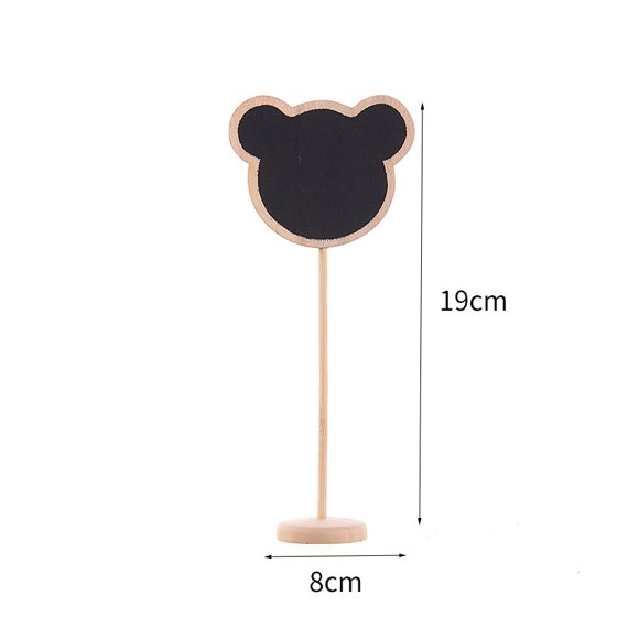 Asiento de pizarra rectangular de madera con adornos de pizarra y esquinas con forma de casa de Mickey Clouds y asiento de estrella de cinco puntas