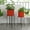 Red & Black, variant on FirsTime & Co. Silver Farmhouse Trough Outdoor Planter 2-Piece Set, Farmhouse, Aged, Round,Metal, 15.5 x 14 x 32.5 in