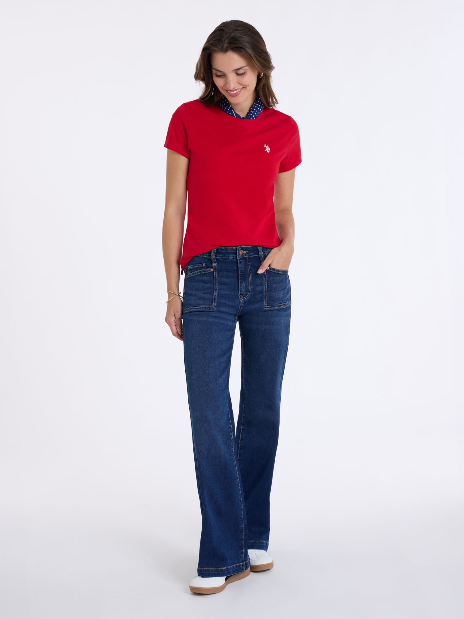 U.S. Polo Assn. Women's Luxury Feel Crew Neck Tee