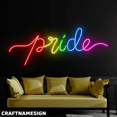 thumbnail image 2 of Craftnamesign Pride Neon Sign, Pride Month Wall Decor, Coffee Store Wall Art, 2 of 4